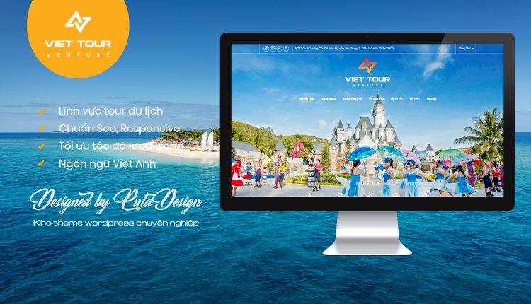 Giao diện website du lịch Việt Tour