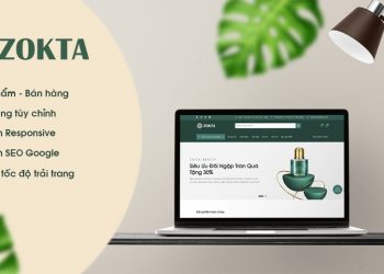Giao diện website mỹ phẩm Zokta Beauty