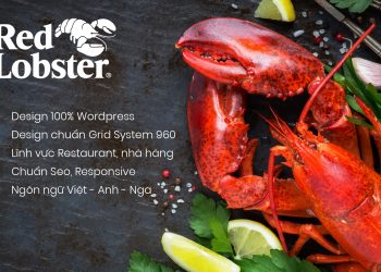 Giao diện website nhà hàng Lobster Restaurant