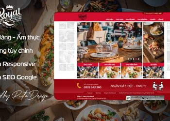 Giao diện website thực phẩm Royal Food