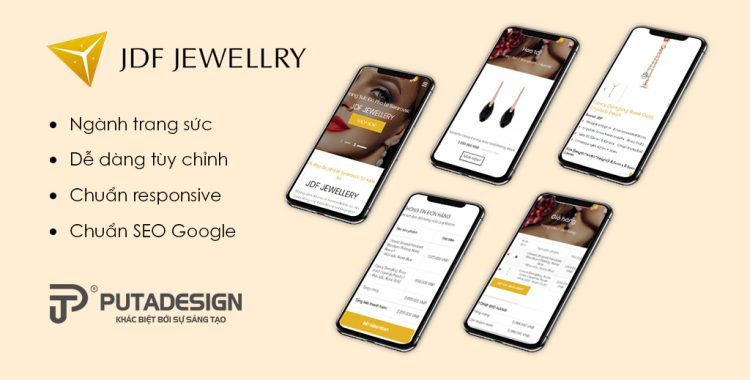 Giao diện website trang sức Jewellry Shop