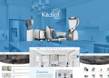 Giao diện website vật dụng nhà bếp Kitchen Store