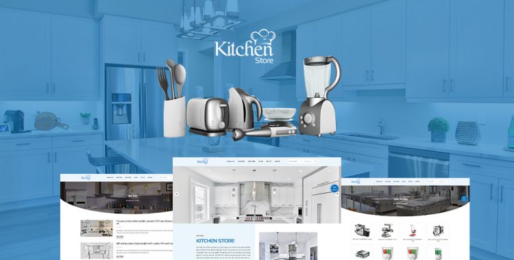 Giao diện website vật dụng nhà bếp Kitchen Store
