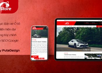 Giao diện website xe Car store