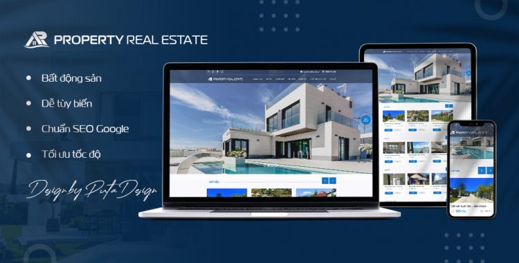 Giao diện website bất động sản Property Real Estate