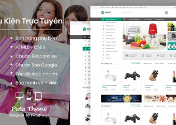 Giao diện website TMĐT market online