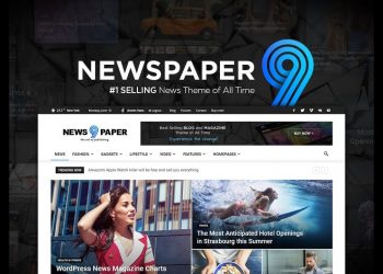 Giao diện website tin tức Jnews Paper