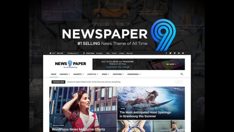 Giao diện website tin tức Jnews Paper