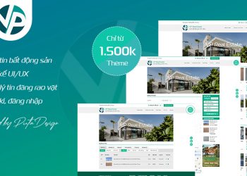 Giao diện website bất động sản VP Real Estate