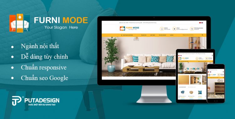 Giao diện website nội thất Furni Mode Shop