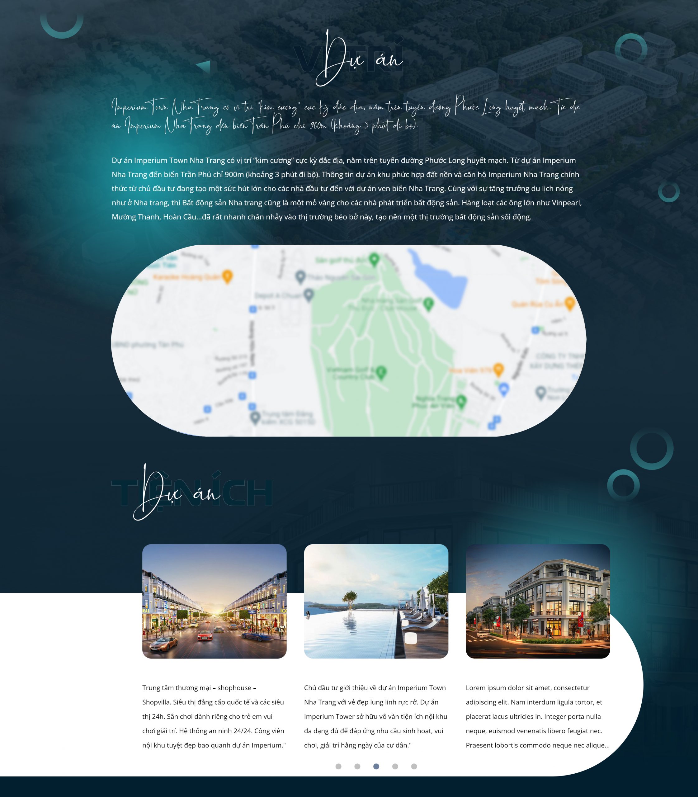 Giao diện website landing page Bất động sản Imperium Real Estate 1