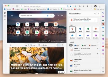 Sidebar trên Microsoft Edge tính năng tuyệt vời
