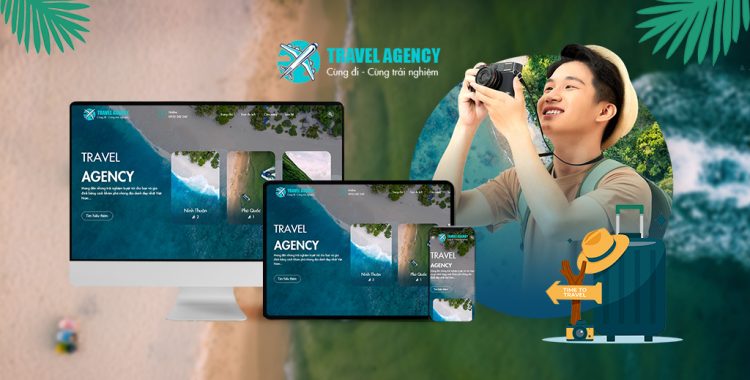Giao diện website du lịch Travel Acency