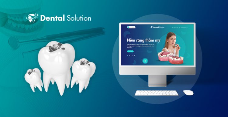 Giao diện website nha khoa Dental Solution