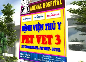 bảng hiệu bệnh viện thú y