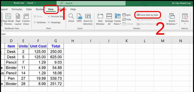 5 cách so sánh 2 file Excel đơn giản